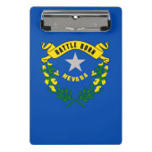Mini klembord met vlag van Nevada, Verenigde State (Voorkant)