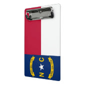 Mini klembord met vlag van North Carolina (Angled2)