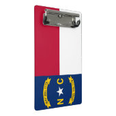 Mini klembord met vlag van North Carolina (Schuin)