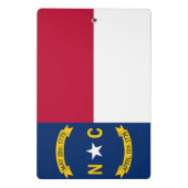 Mini klembord met vlag van North Carolina (Achterkant)