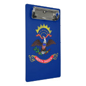Mini klembord met vlag van North Dakota (Schuin)