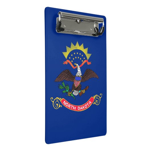 Mini klembord met vlag van North Dakota (Schuin)