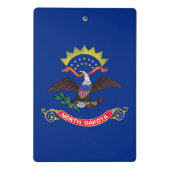 Mini klembord met vlag van North Dakota (Achterkant)