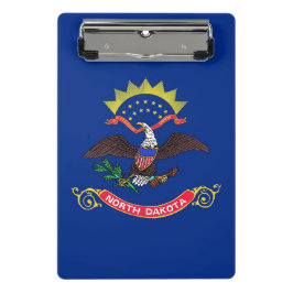 Mini klembord met vlag van North Dakota