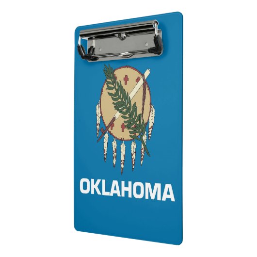 Mini klembord met vlag van Oklahoma, Verenigde Sta (Angled2)