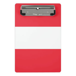 Mini klembord met vlag van Oostenrijk