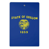 Mini klembord met vlag van Oregon, Verenigde State (Achterkant)