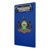 Mini klembord met vlag van Pennsylvania, Verenigde (Angled2)