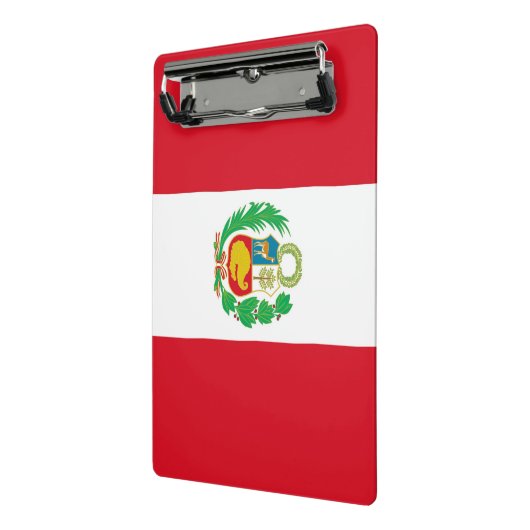 Mini klembord met vlag van Peru (Angled2)