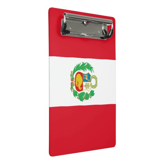 Mini klembord met vlag van Peru (Schuin)