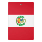 Mini klembord met vlag van Peru (Achterkant)