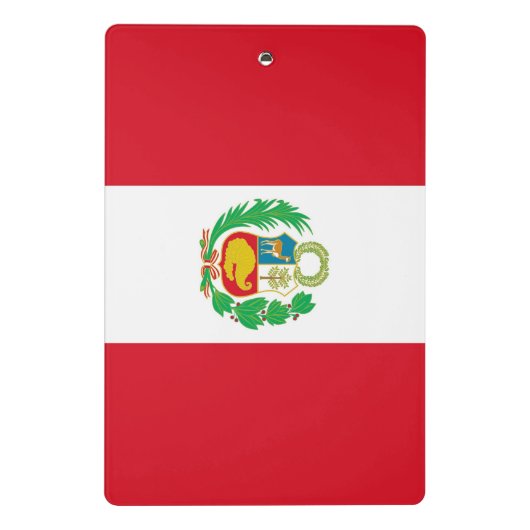 Mini klembord met vlag van Peru (Achterkant)