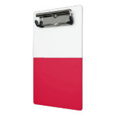 Mini klembord met vlag van Polen (Angled2)