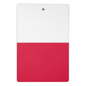 Mini klembord met vlag van Polen (Achterkant)
