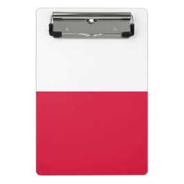 Mini klembord met vlag van Polen