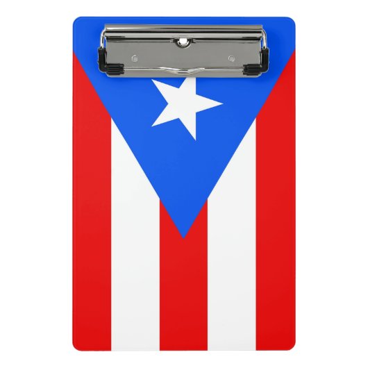 Mini klembord met vlag van Puerto Rico, Verenigde  (Voorkant)