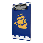 Mini klembord met vlag van Quebec City (Angled2)
