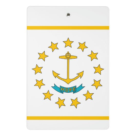Mini klembord met vlag van Rhode Island, Verenigde (Achterkant)