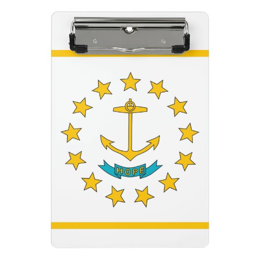 Mini klembord met vlag van Rhode Island, Verenigde (Voorkant)
