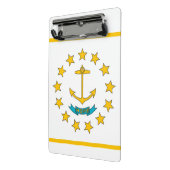Mini klembord met vlag van Rhode Island, VS (Angled2)