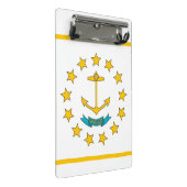 Mini klembord met vlag van Rhode Island, VS (Schuin)