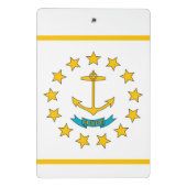 Mini klembord met vlag van Rhode Island, VS (Achterkant)