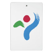 Mini klembord met vlag van Seoul, Zuid-Korea (Achterkant)