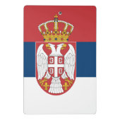 Mini klembord met vlag van Servië (Achterkant)