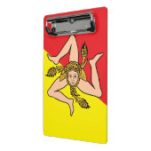 Mini klembord met vlag van Sicilië, Italië (Angled2)