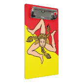 Mini klembord met vlag van Sicilië, Italië (Schuin)