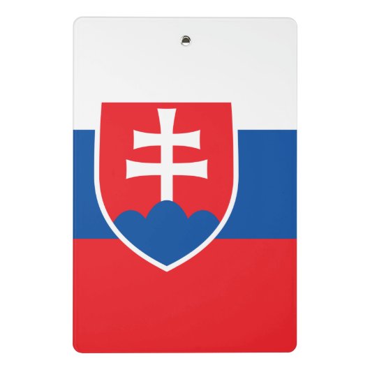 Mini klembord met vlag van Slowakije (Achterkant)