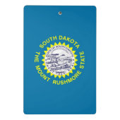 Mini klembord met vlag van South Dakota, Verenigde (Achterkant)