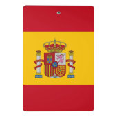 Mini-klembord met vlag van Spanje Mini Klembord (Achterkant)