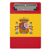 Mini-klembord met vlag van Spanje Mini Klembord (Voorkant)