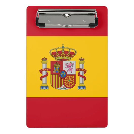 Mini-klembord met vlag van Spanje Mini Klembord (Voorkant)
