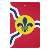 Mini klembord met vlag van St. Louis, Missouri (Achterkant)