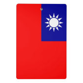 Mini-klembord met vlag van Taiwan Mini Klembord (Achterkant)