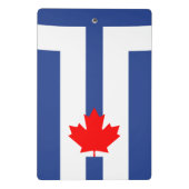 Mini klembord met vlag van Toronto, Canada (Achterkant)