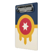 Mini klembord met vlag van Tulsa, Oklahoma (Angled2)