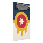 Mini klembord met vlag van Tulsa, Oklahoma (Schuin)