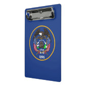 Mini klembord met vlag van Utah, Verenigde Staten (Angled2)