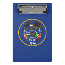 Mini klembord met vlag van Utah, Verenigde Staten