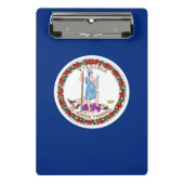 Mini klembord met vlag van Virginia, Verenigde Sta (Voorkant)