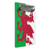Mini-klembord met vlag van Wales, VK Mini Klembord (Schuin)