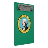 Mini klembord met vlag van Washington, Verenigde S (Schuin)