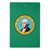 Mini klembord met vlag van Washington, Verenigde S (Achterkant)