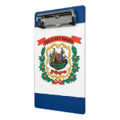 Mini klembord met vlag van West Virginia, Verenigd (Angled2)
