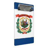 Mini klembord met vlag van West Virginia, Verenigd (Schuin)