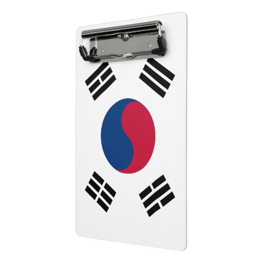Mini klembord met vlag van Zuid-Korea (Angled2)