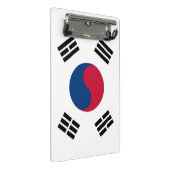 Mini klembord met vlag van Zuid-Korea (Schuin)